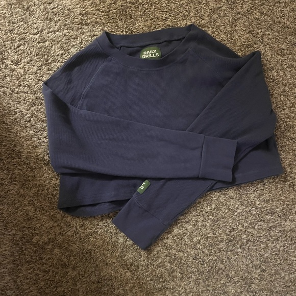 DAILY DRILLS NAVY CROPPED THERMAL ! - Picture 2 of 3